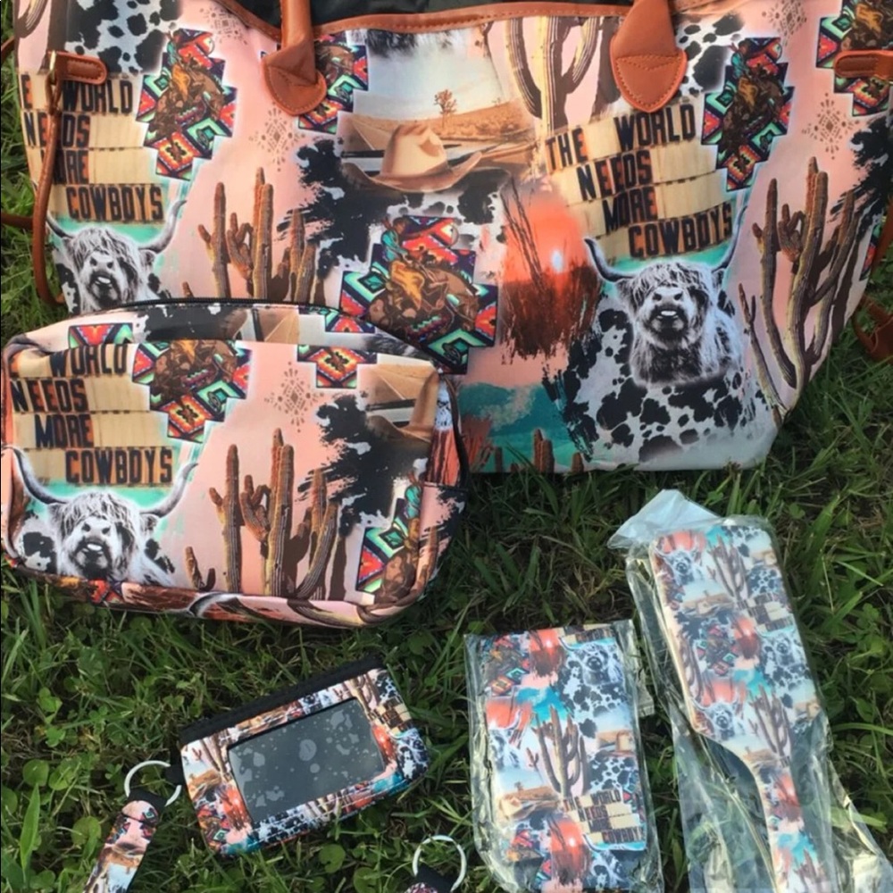 SOLD Western Hereford Purse Bundle